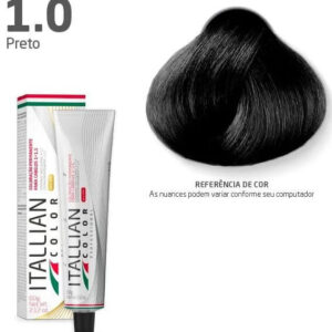 Coloração Itallian Color Preto 1.0 60 g em oferta da loja ProfissionalShop